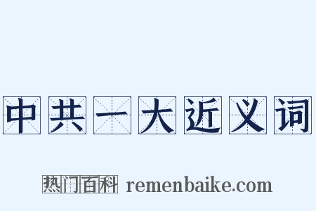 中共一大近义词是什么意思的图片